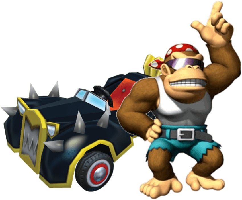 File History - Mario Kart Funky Kong (840x693), Png Download