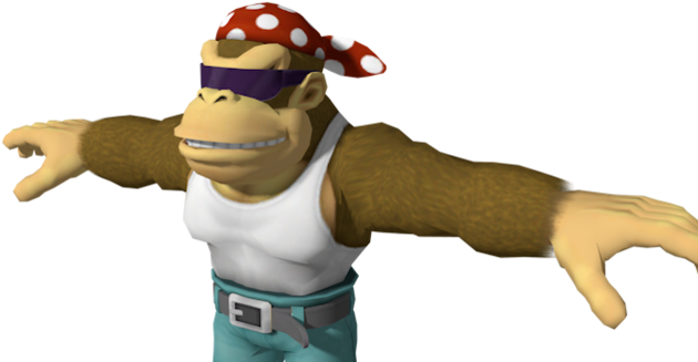 140kib, 640x360, Funky Kong - Funky Kong (640x360), Png Download