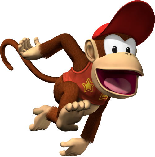 Diddy Kong Through The Years Part - Diddy Kong (500x508), Png Download