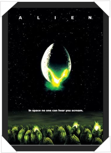 #384 - Alien In Space No One Can Hear You Scream (500x500), Png Download