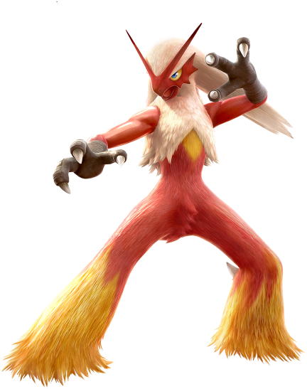 Pokken Blaziken - Mega Charizard Pokken Tournament (500x595), Png Download