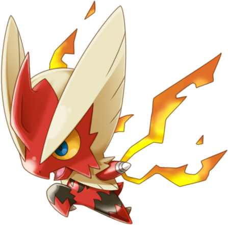 257mega Blaziken Pokemon Rumble World - Pokemon Rumble World Art (447x441), Png Download