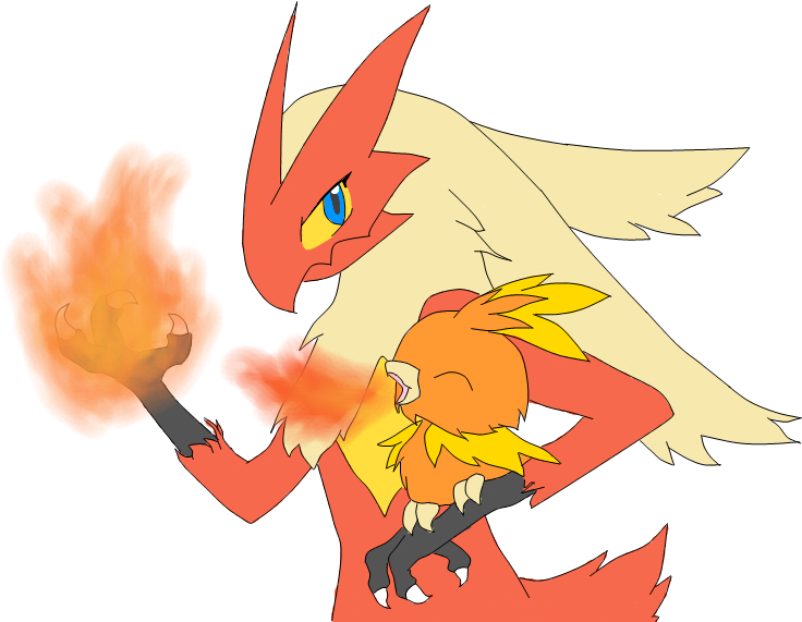 Blaziken Transparent Torchic Svg Library Stock - Torchic And Blaziken (800x600), Png Download
