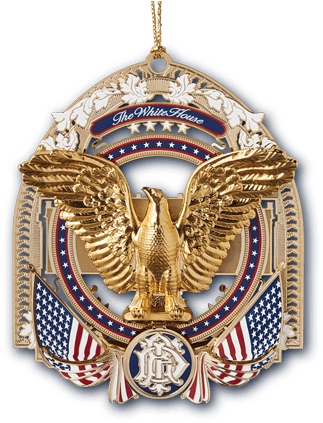 2017 White House Christmas Ornament Front - Official White House Ornament 2017 (340x426), Png Download