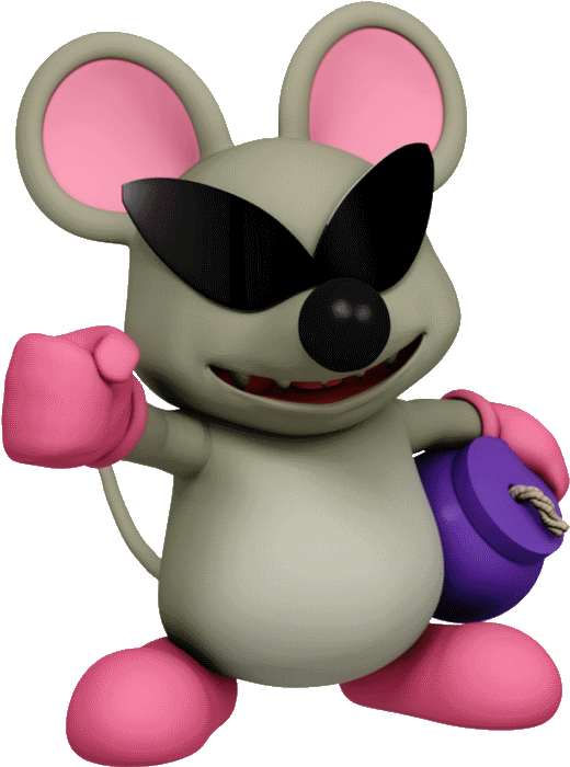 Banned - Mouser Smash Bros (800x754), Png Download