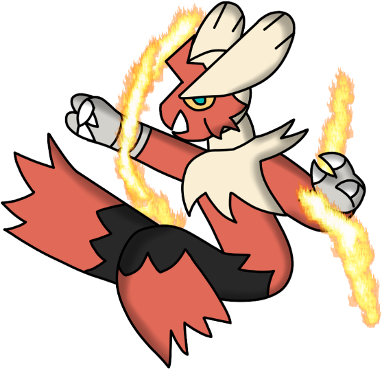 Mega Blaziken Megalution Art By Theargoninja - Art (614x614), Png Download