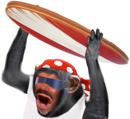 Sticker Risitas Eussou Singe Funky Kong Donkey Dk Mario - Chimpanze (544x408), Png Download