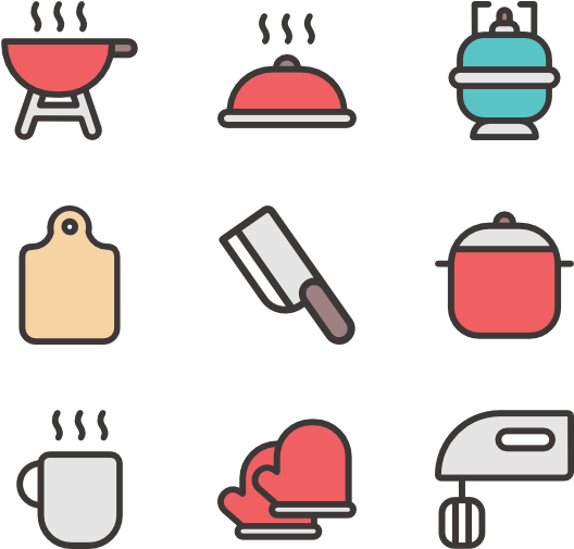Kitchen - Utensils Icon Transparent Background (600x564), Png Download