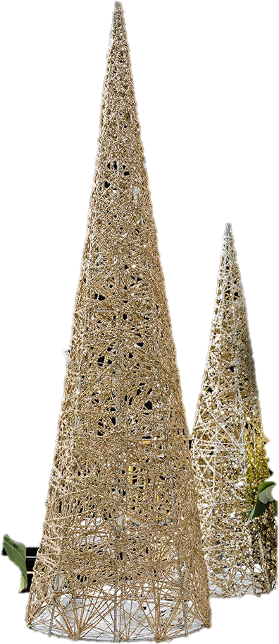 Gold Christmas Decor (787x1181), Png Download