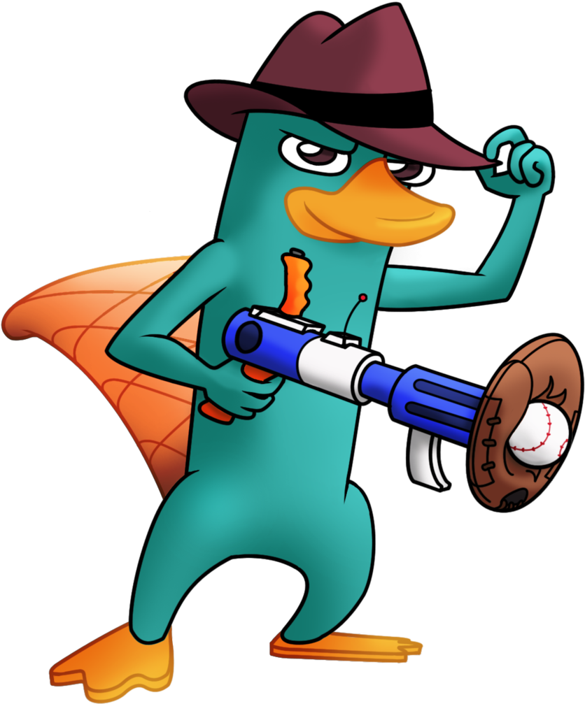 Perry The Platypus Wallpapers Hd - Perry The Platypus Gun (900x1046), Png Download