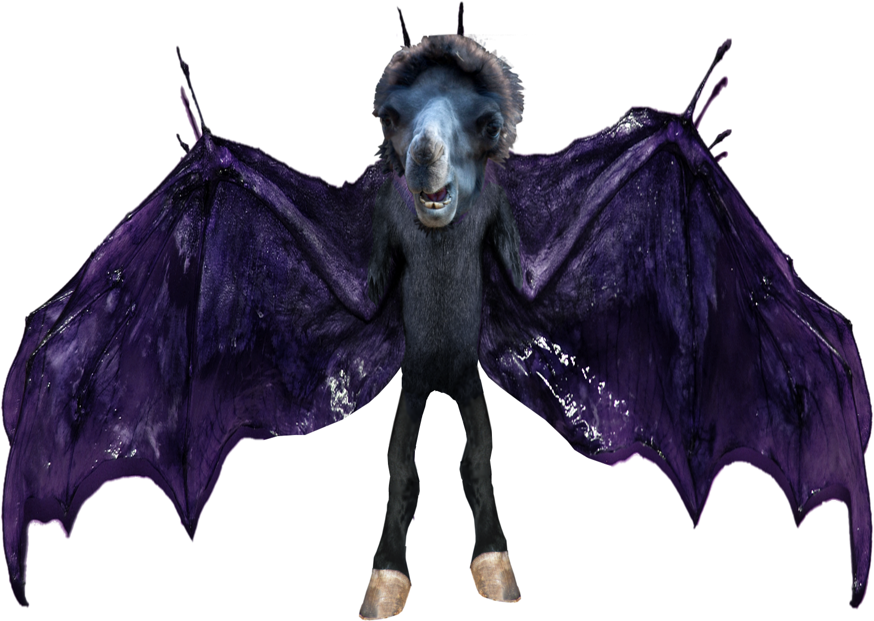 Actually It's A Camel, Bat, Horse Hybrid - Illustration (1920x1285), Png Download