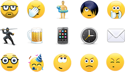 About The Author - Skype Emoticons (500x266), Png Download