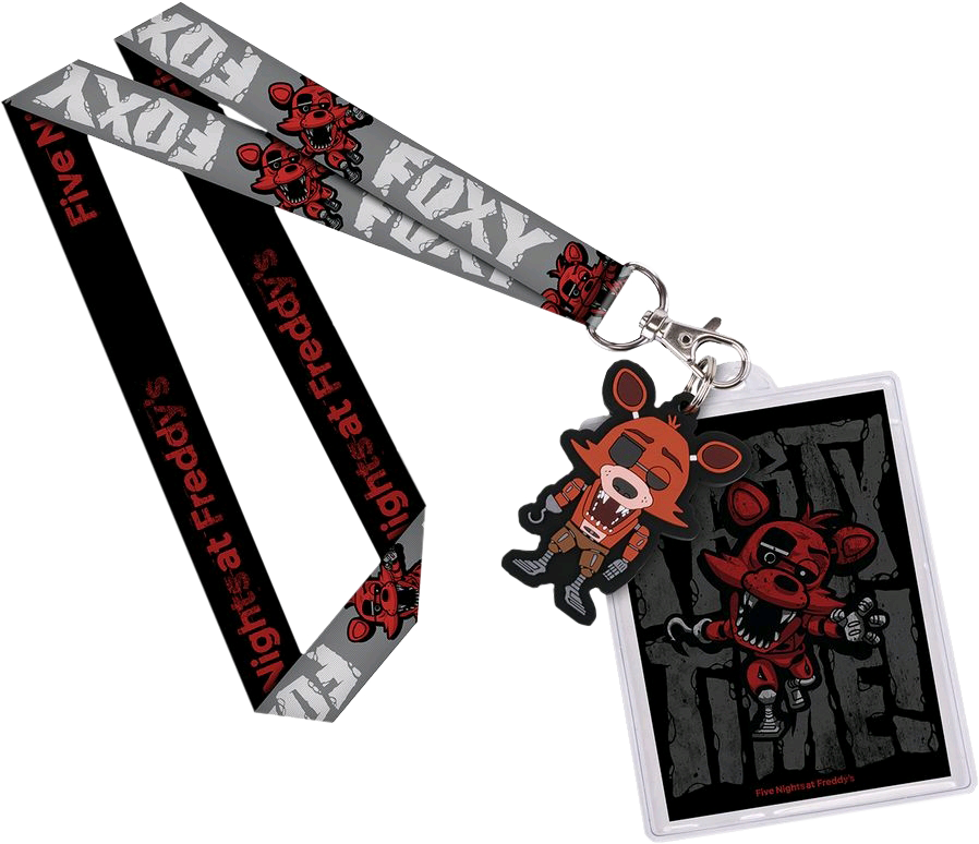 Five Nights At Freddy's - Lanyard Fnaf Foxy (898x774), Png Download