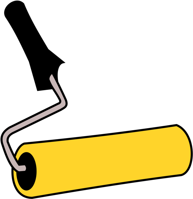Paintbrush Paint Rollers Painting - Painter Tools Clipart Png (750x750), Png Download