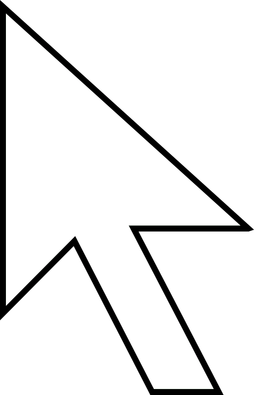 The Cursor Arrow Martin Koz - Puntero Del Mouse Flecha (520x800), Png Download