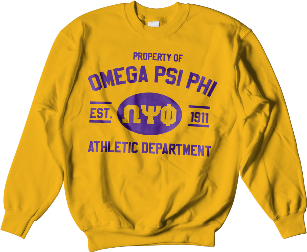 Omega Psi Phi Athletic Crewneck Sweatshirt - Wish I Had A Friend Like Me Sweater (1024x1024), Png Download