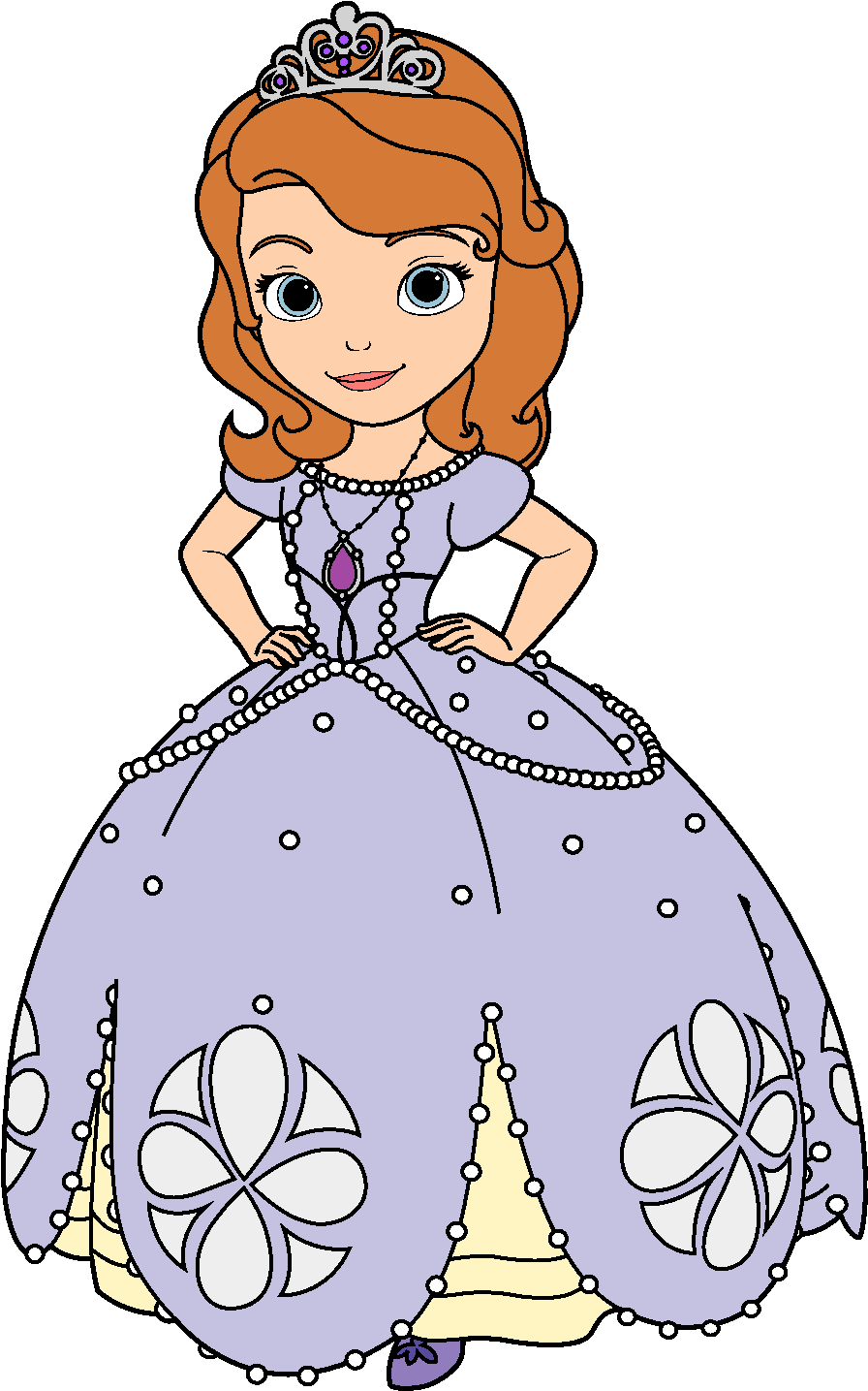 Princess Sofia - Princess Sofia Clipart (904x1442), Png Download