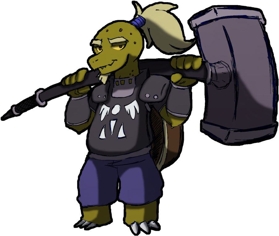 Cottontale - Undertale Hammer Of Justice (1024x1010), Png Download