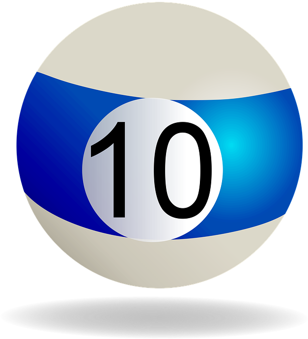 Snooker Clipart Billiards Rack - Bola De Billar 10 (694x720), Png Download