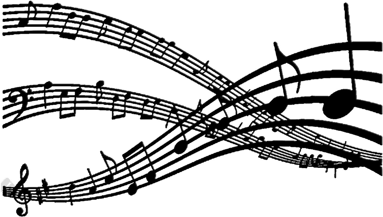 Camilla Santos Notas Musicais - Flow Of Music Notes (1600x1600), Png Download