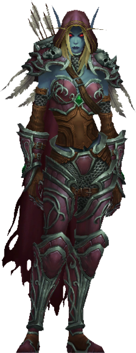 Ripped By Me Fully Animated - Sylvanas Png (800x800), Png Download