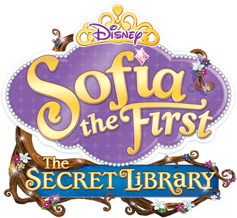 Sofia The First The Secret Library Logo (620x579), Png Download