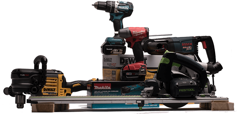 Milwaukee, Bosch, Dewalt, Makita, Festool Among Brands - Paulb Hardware (764x383), Png Download