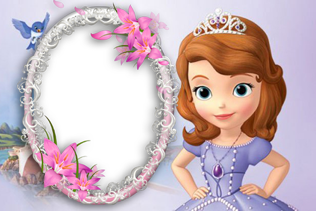 Cuadro De Foto Sofia La Primera Sofia Party, Princesa - Marcos De Fotos De Princesita Sofia (630x420), Png Download