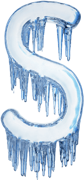 Buy Ice Melt V2 Font To Welcome Spring Design Awakening - Ice Letter Font (595x595), Png Download