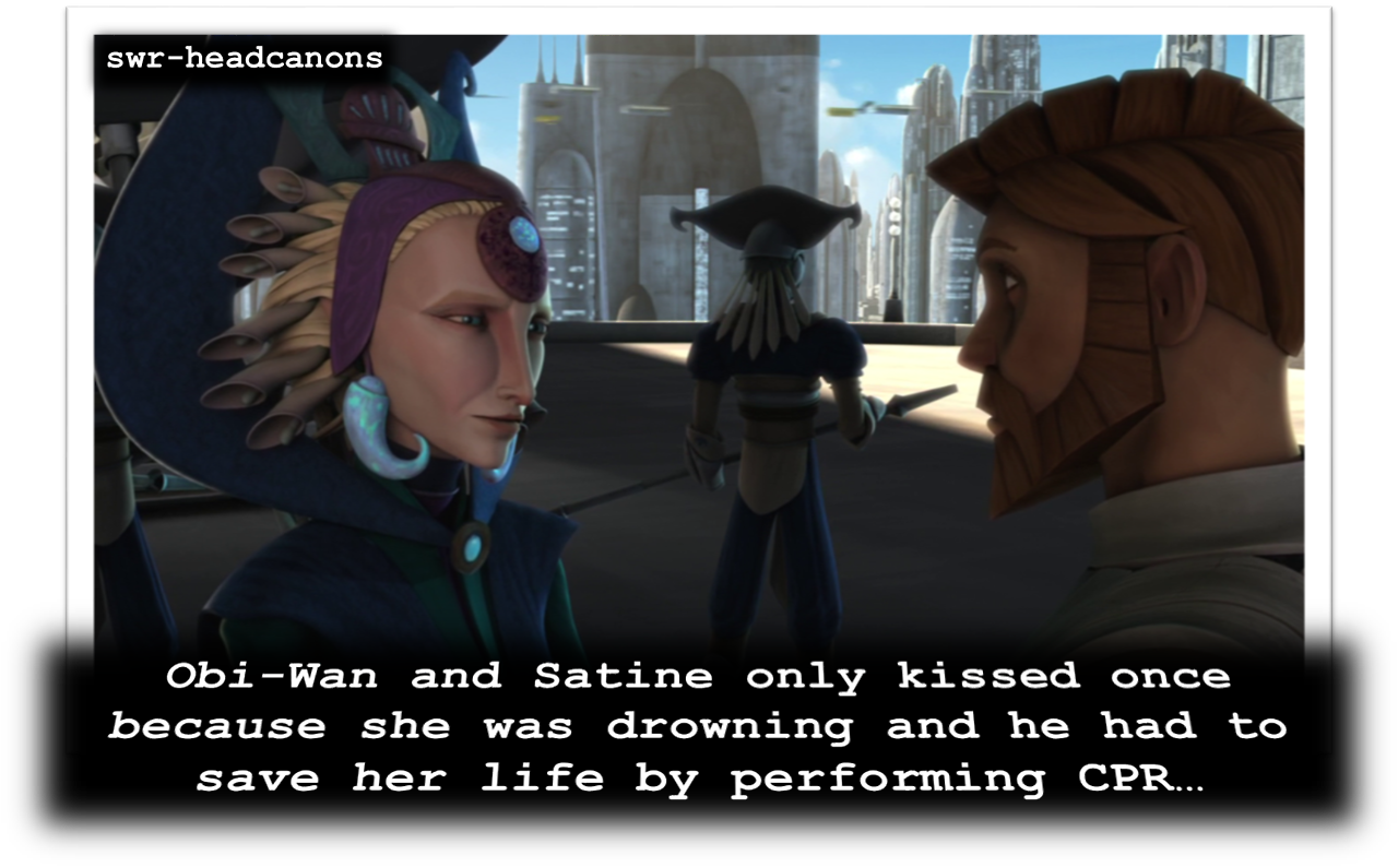 Satine Remembers Distinctively Because She Was Awake - Obi Wan And Satine (1280x794), Png Download