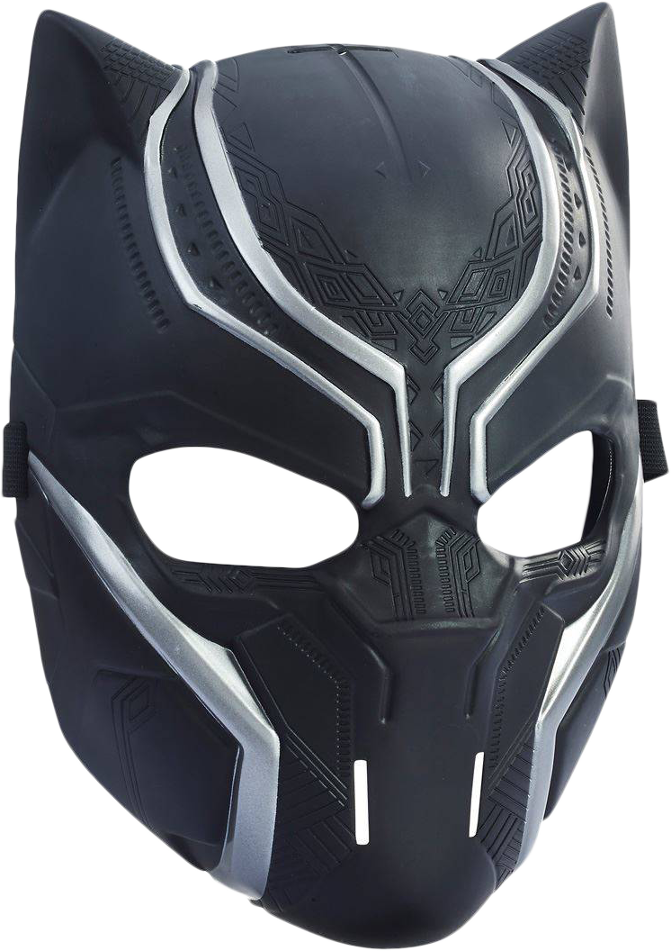 Black - Marvel Captain America Civil War Panther Mask - Black (746x1056), Png Download