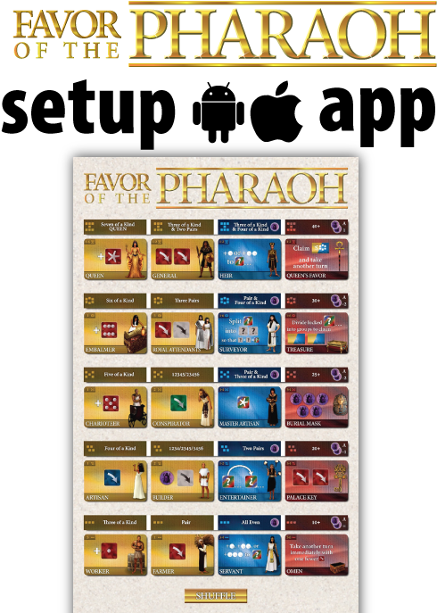 Favor Of The Pharaoh Setup App - Bezier Games Favor Of The Pharaoh (500x706), Png Download