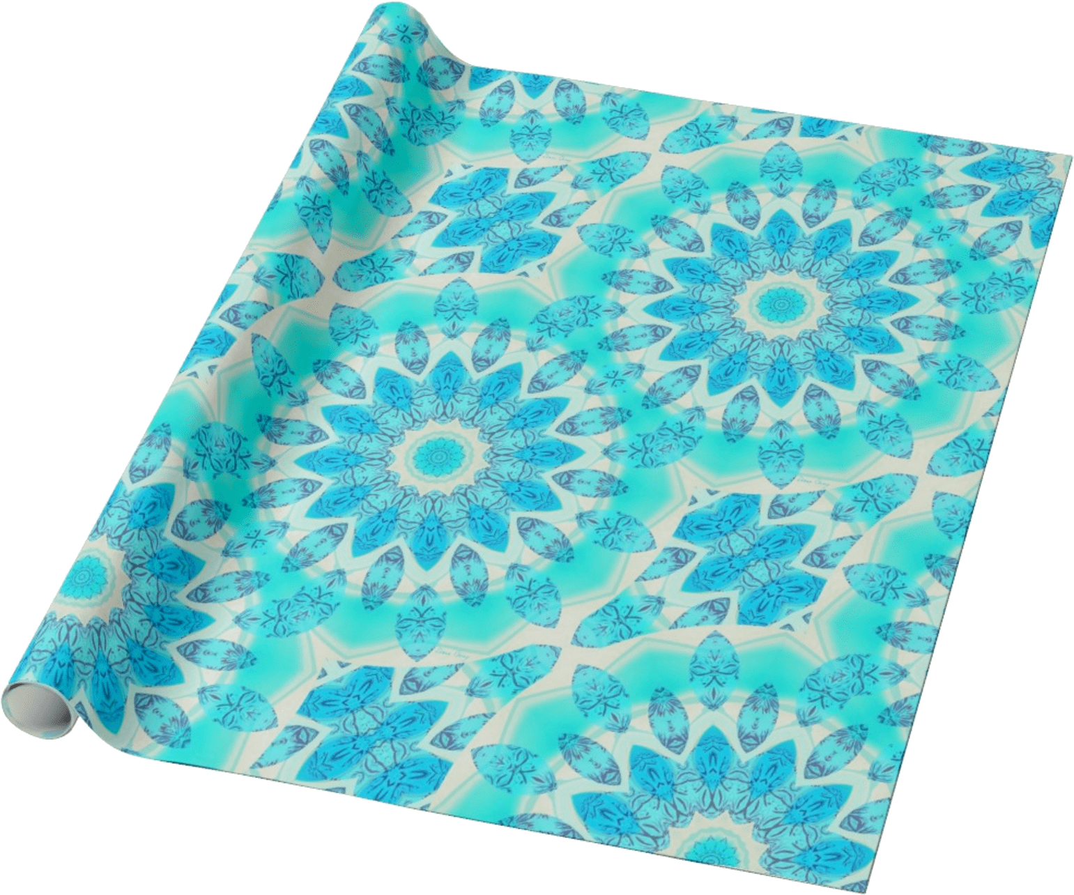 Blue Ice Goddess, Abstract Crystals Of Love Mandala - Paper (1663x1344), Png Download