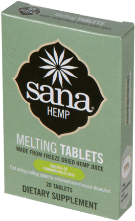 Hemp Tablets - Sana Hemp Juice Cbd A Smelttablet 40st (600x600), Png Download