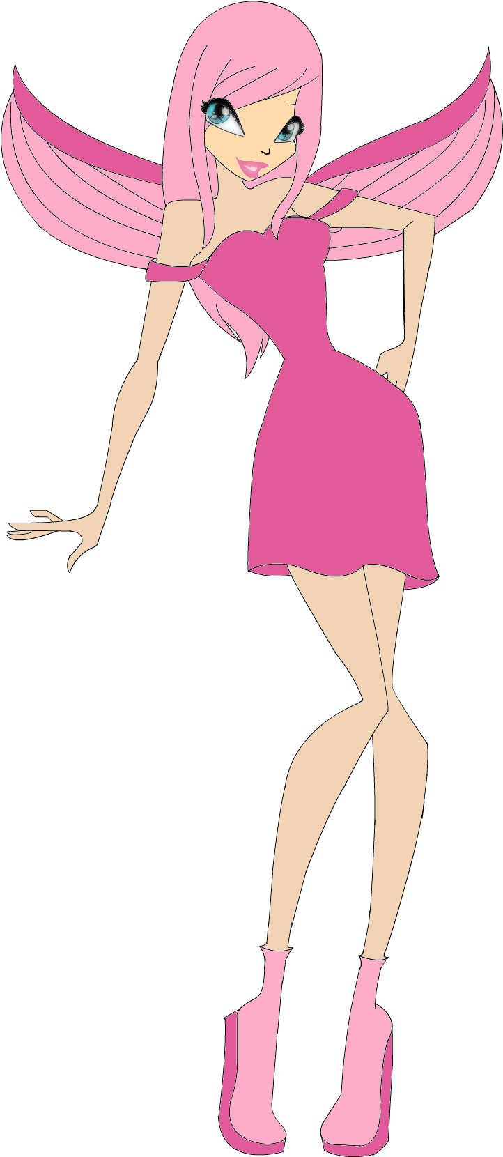 Winx Club Ocs Images Crystal Fairy Of Love And Ice - Winx Club Fairy Of Love Oc (900x1739), Png Download