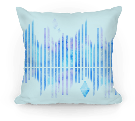 Abstract Winter Crystals Pillow - Cushion (484x484), Png Download