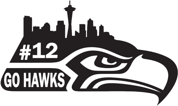 Geekcals Seattle Seahawks Decal Design - Seattle Seahawks (620x368), Png Download
