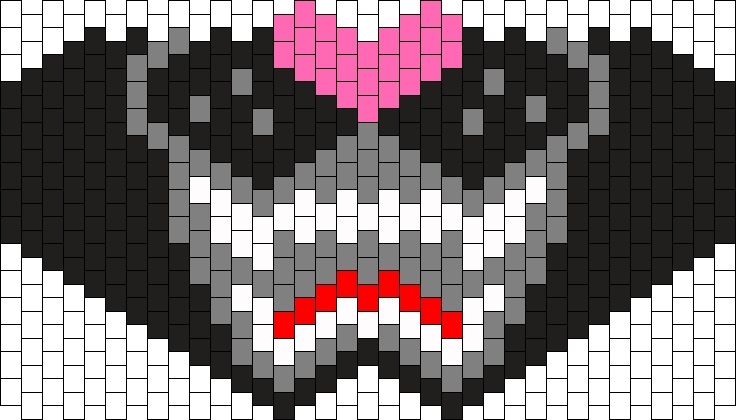 Black Cat Panther Mask Bead Pattern - Cute Kandi Mask Patterns (736x420), Png Download