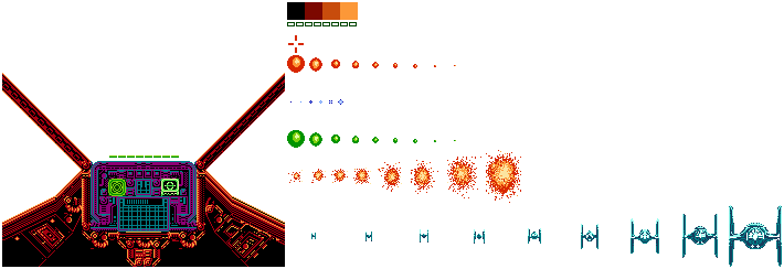 X-wing - Star Wars X Wing Sprite (710x244), Png Download