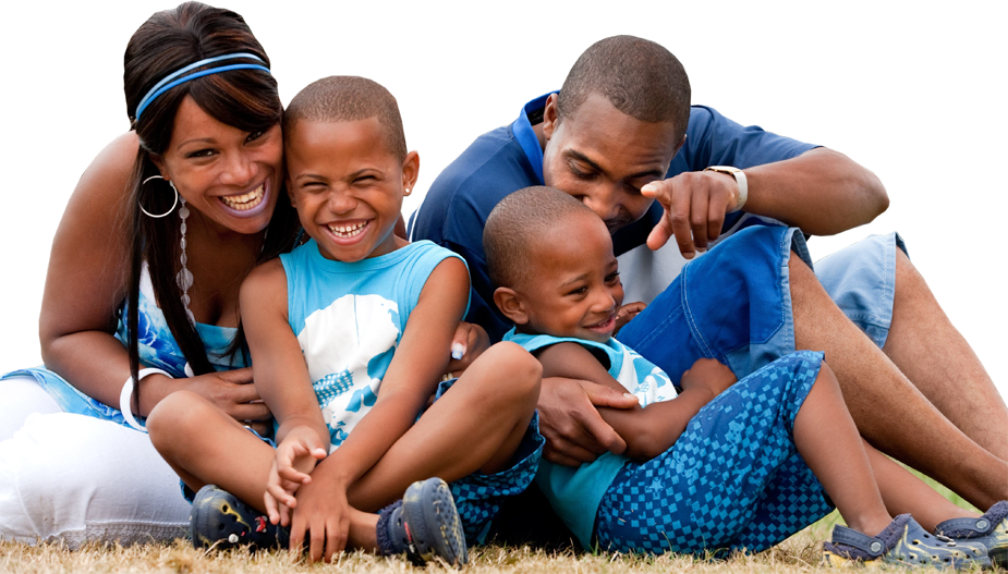 Black Family Png - Black South African Family (925x527), Png Download