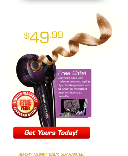 Hair Goes In Curls Come Out - Curling As Seen On Tv (419x533), Png Download