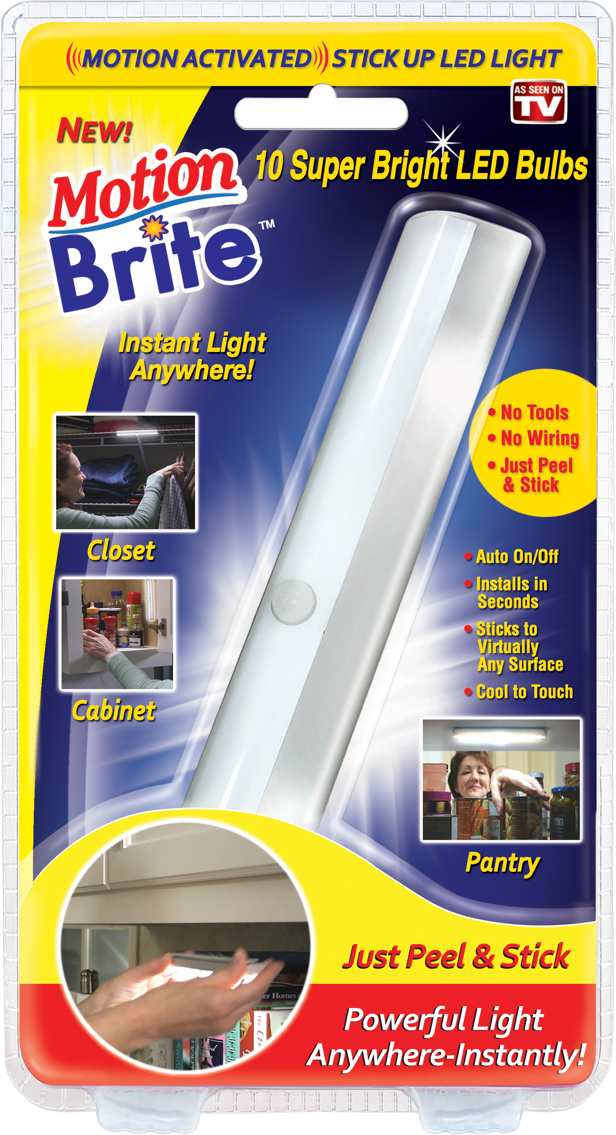 As Seen On Tv Motion Brite Motion Activated Strip Lt - Motion Brite As Seen On Tv (2400x4200), Png Download