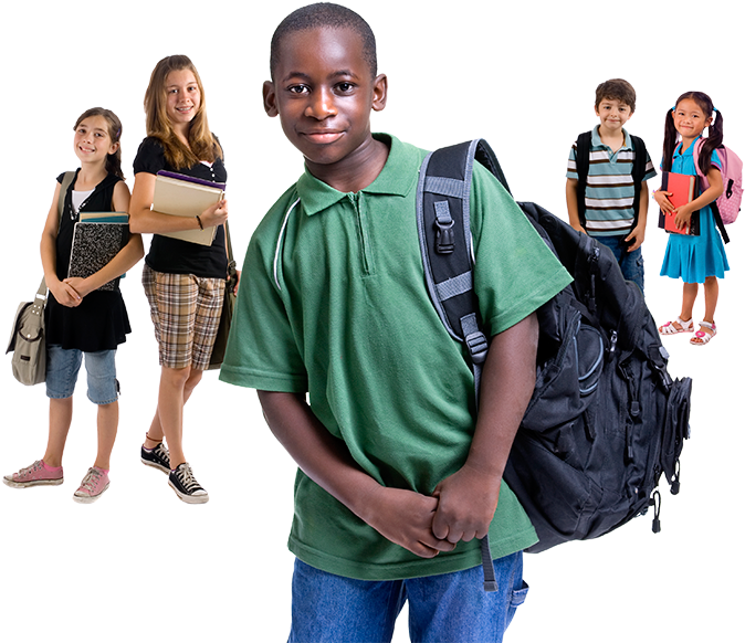 Black Kids Png - Black Kids Back To School (714x600), Png Download