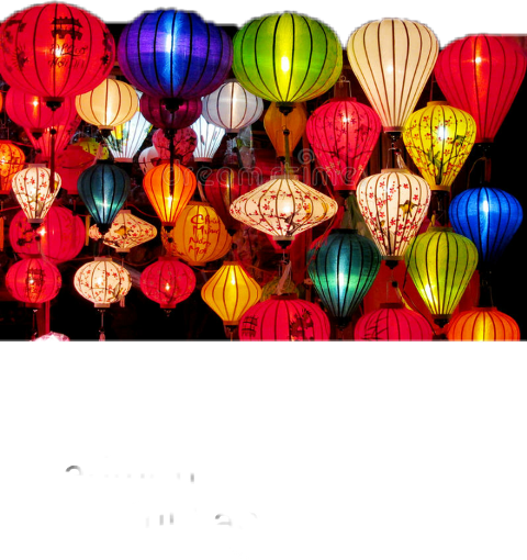 Asian Light Up Vietnam Lanterns Mini (480x510), Png Download