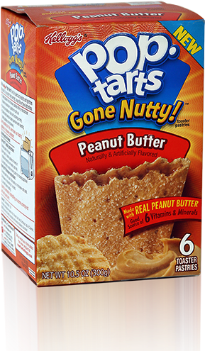 Pop Tarts Custom Packaging - Peanut Butter Jelly Pop Tarts (424x550), Png Download