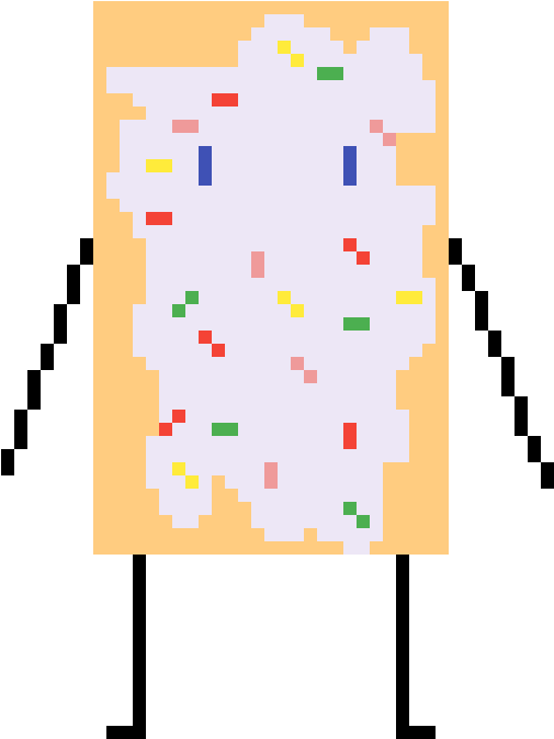 Pop Tart Man - Illustration (1200x1200), Png Download