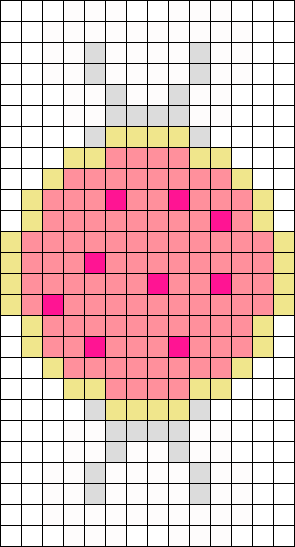 Pop Tart Taffy Perler Bead Pattern / Bead Sprite - Mario Christmas Pixel Art (295x547), Png Download