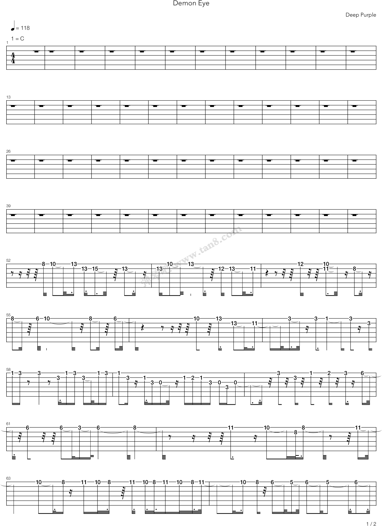 I See Fire - Klaviernoten I See Fire (850x1100), Png Download