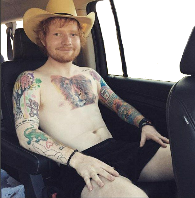 Ed Watches Nothing , - Ed Sheeran Top Less (634x645), Png Download