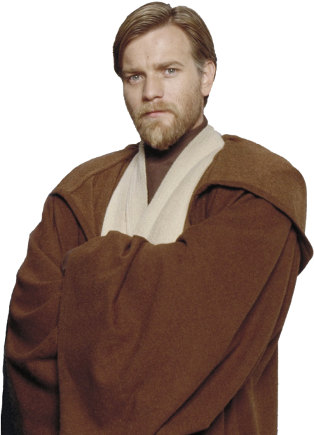 Arms Folded Png Royalty Free Download - Star Wars Obi Wan Young (449x641), Png Download